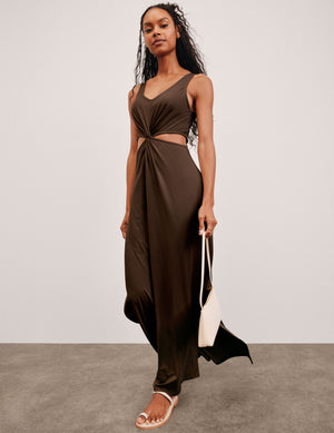 Maxi Around The World Front Twist Dress