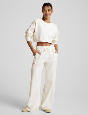 LuxeFleece Pintuck Wide Leg Pant
