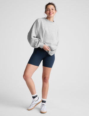 grey crewneck oversized sweatshirt. 