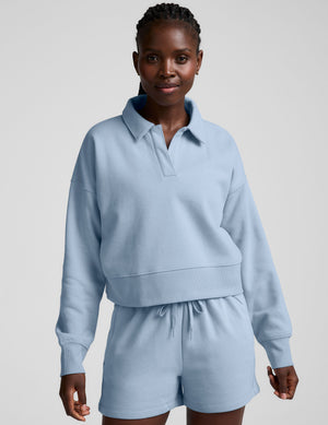 LuxeFleece Collared Sweatshirt