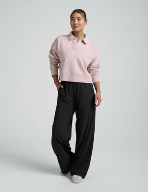 LuxeFleece Collared Sweatshirt