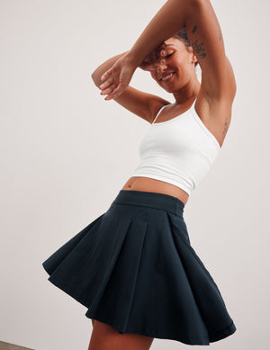Score Pleated Skirt