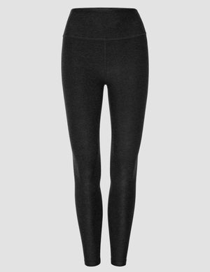 black high waisted midi legging