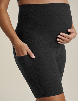 Spacedye Pockets Forever Maternity Biker Short