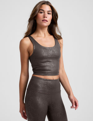 PowerShine Viper Print Cropped Tank